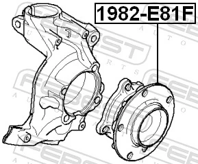 FEBEST 1982-E81F Wheel Hub