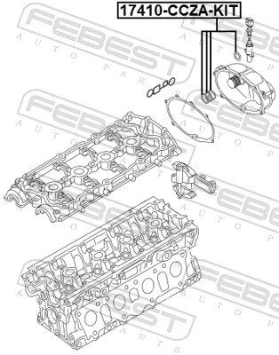 Seal Ring, oil pressure regulating valve 17410-CCZA-KIT