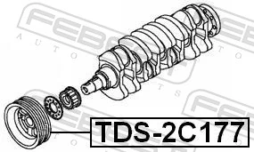 Belt Pulley, crankshaft TDS-2C177