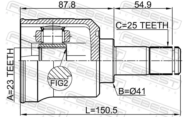 Joint Kit, drive shaft 0411-EA2A