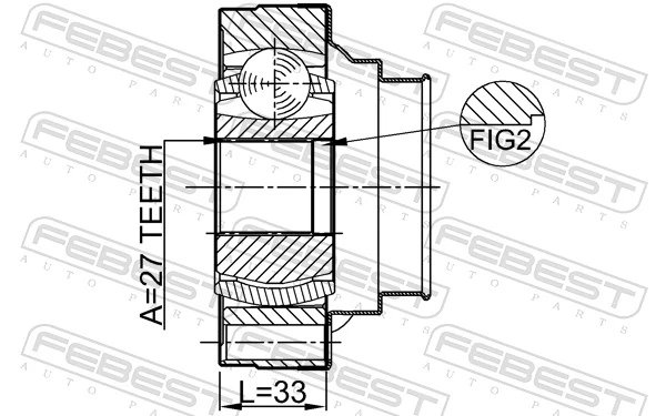 Joint Kit, drive shaft 0111-ACU10
