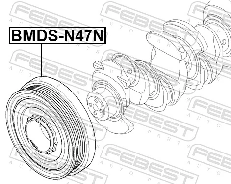 Belt Pulley, crankshaft BMDS-N47N