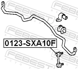 Link/Coupling Rod, stabiliser bar 0123-SXA10F