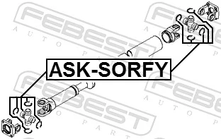 Joint, propshaft ASK-SORFY