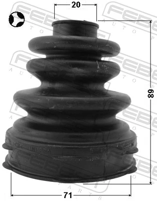 Bellow Kit, drive shaft 2215-CDT