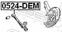 Control/Trailing Arm, wheel suspension 0524-DEM