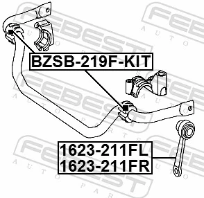 Repair Kit, stabiliser bush BZSB-219F-KIT