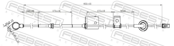 Sensor, wheel speed 12606-010