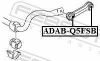 Mounting, axle strut ADAB-Q5FSB