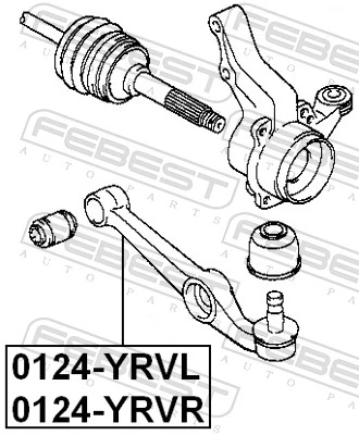 Control/Trailing Arm, wheel suspension 0124-YRVL