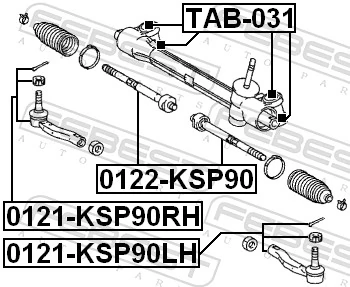 Tie Rod End 0121-KSP90LH