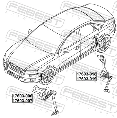 Sensor, headlight levelling 17603-006