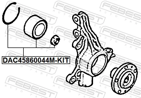 ホイールベアリングセット DAC45860044M-KIT