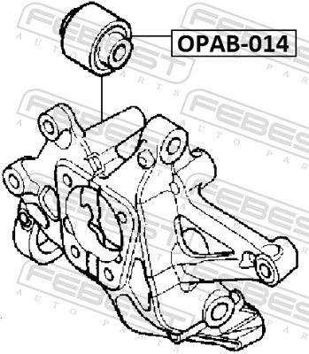 Mounting, control/trailing arm OPAB-014