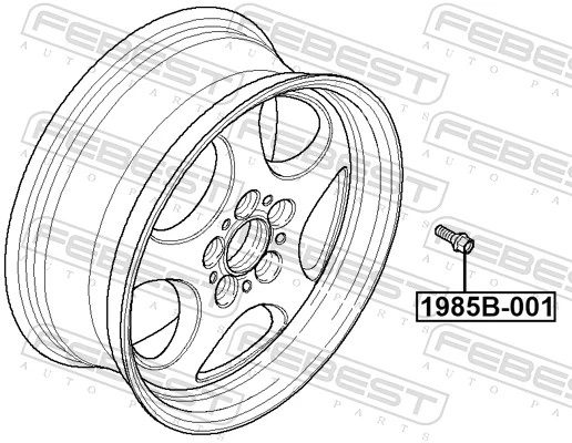 FEBEST 1985B-001 Wheel Stud
