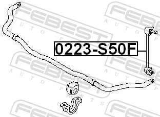 Link/Coupling Rod, stabiliser bar 0223-S50F