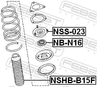 Protective Cap/Bellow, shock absorber NSHB-B15F