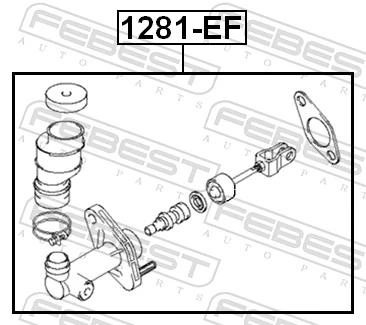 FEBEST 1281-EF Master Cylinder, clutch