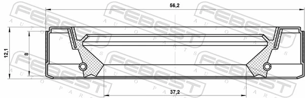 FEBEST 95GEY-39560812C Shaft Seal, drive shaft