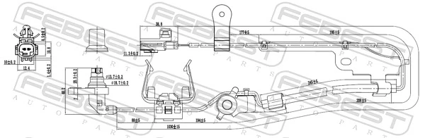 Sensor, wheel speed 01606-013