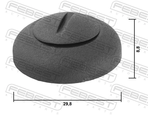 FEBEST 88570-205 Clip, trim/protection strip