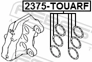 Repair Kit, brake caliper 2375-TOUARF