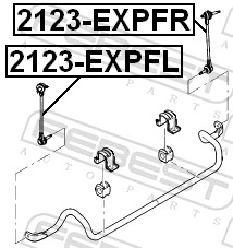Link/Coupling Rod, stabiliser bar 2123-EXPFR