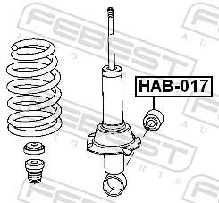 Bush, shock absorber HAB-017