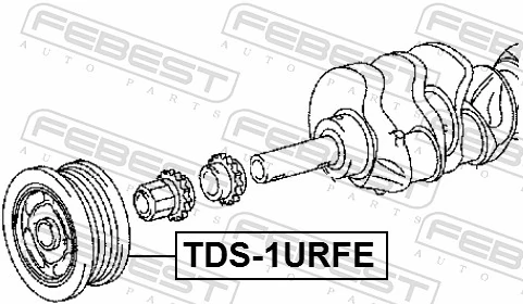 FEBEST TDS-1URFE Belt Pulley, crankshaft