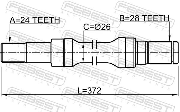 Drive Shaft 0512-M323RH