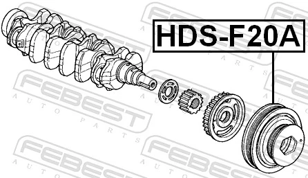 FEBEST HDS-F20A Belt Pulley, crankshaft
