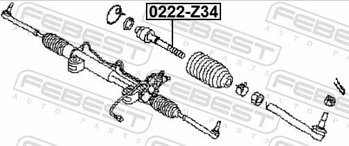 FEBEST 0222-Z34 Inner Tie Rod