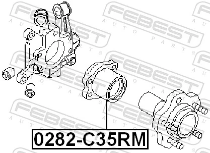 FEBEST 0282-C35RM Wheel Hub