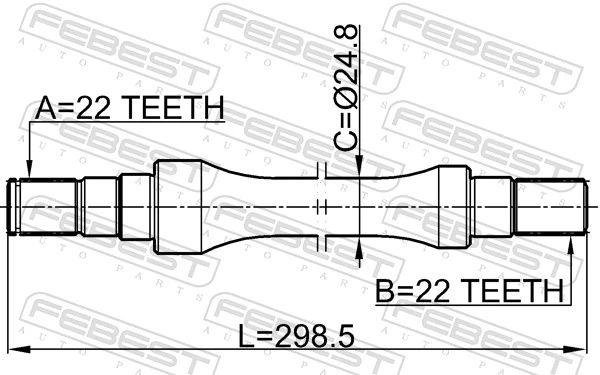 FEBEST 0712-BAL Drive Shaft