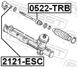 Tie Rod End 2121-ESC