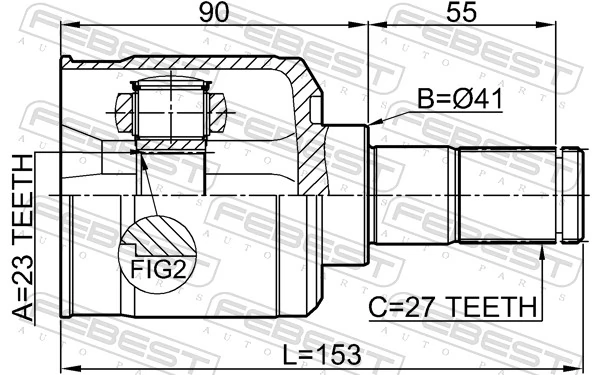 Joint Kit, drive shaft 1211-TUC20AT