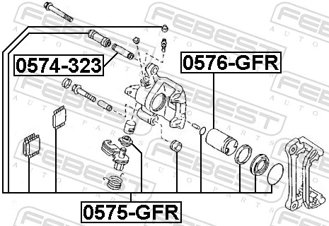 Repair Kit, brake caliper 0575-GFR