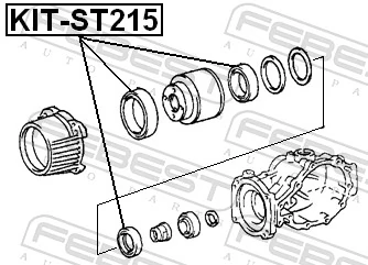 FEBEST KIT-ST215 Gasket Set, differential
