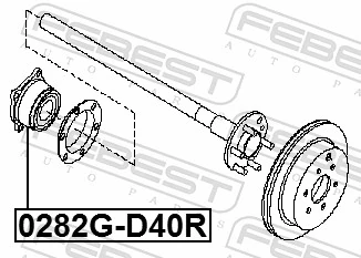 Wheel Hub 0282G-D40R
