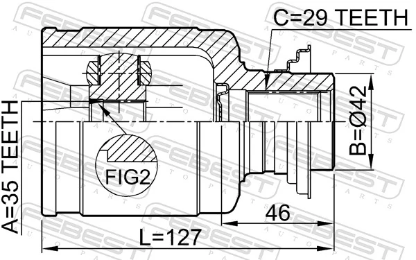Joint Kit, drive shaft 0311-YD2RH
