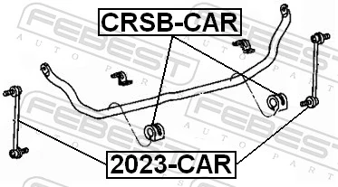Link/Coupling Rod, stabiliser bar 2023-CAR