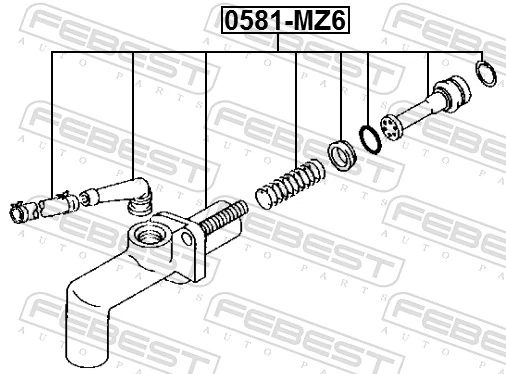 Master Cylinder, clutch 0581-MZ6