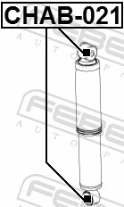Bush, shock absorber CHAB-021
