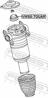FEBEST VWSS-TOUAR Suspension Strut Support Mount