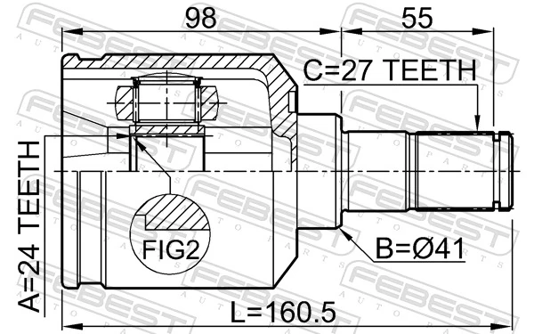 Joint Kit, drive shaft 2211-NS20LH
