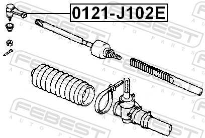Tie Rod End 0121-J102E