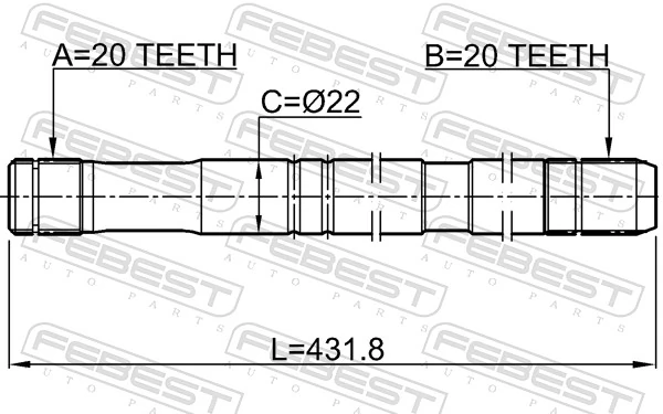 Drive Shaft 0712-RM413LH