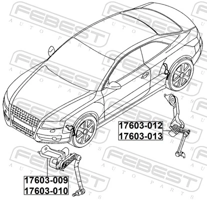 Sensor, headlight levelling 17603-009