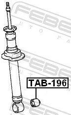 FEBEST TAB-196 Bush, shock absorber