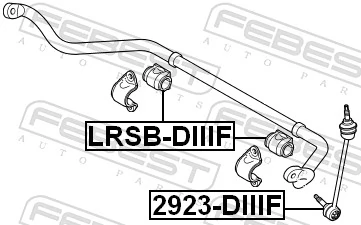 Mounting, stabiliser bar LRSB-DIIIF